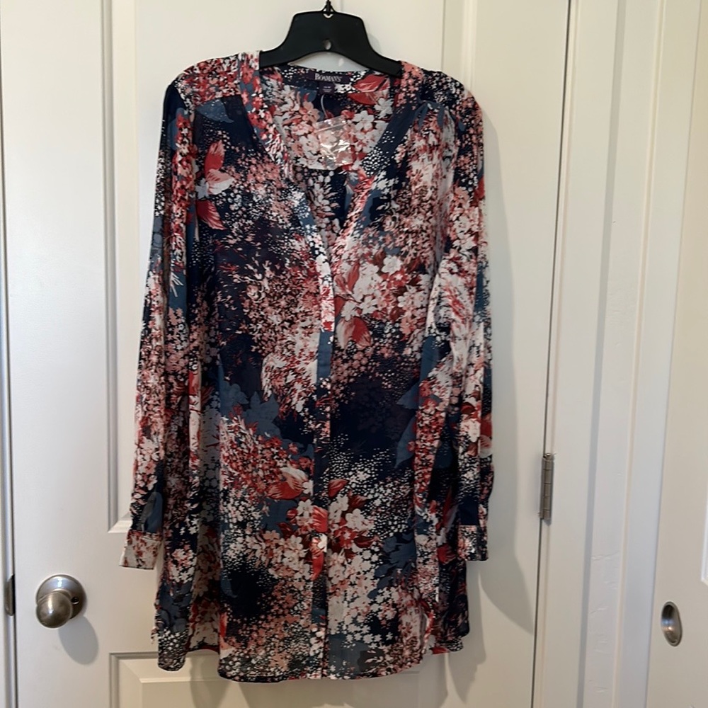 Romans- floral sheer blouse size 24